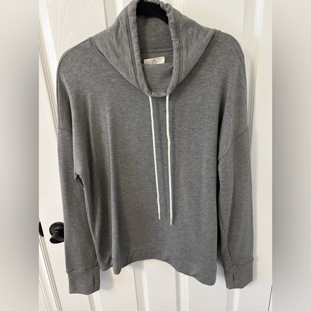 AERIE GREY COWL NECK SWEATSHIRT